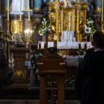 20.09.2019. Jędrzejów. Pogrzeb Marcina Kosiaka, tragicznie zmarłego policjanta z komisariatu w Jędrzejowie / Ewa Pociejowska-Gawęda / Radio Kielce