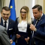 19.09.2019. Kielce. Sesja Rady Miasta Kielce. Na zdjęciu (od lewej): Marcin Różycki - zastępca prezydenta Kielc, Joanna Winiarska - wiceprzewodnicząca Rady Miasta Kielce i Kamil Suchański - przewodnicząca Rady Miasta Kielce / Piotr Kwaśniewski / Radio Kielce