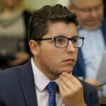 19.09.2019. Kielce. Sesja Rady Miasta Kielce. Na zdjęciu: Marcin Stępniewski - radny Rady Miasta Kielce / Piotr Kwaśniewski / Radio Kielce