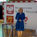23.09.2019. Kielce. Anna Krupka przekazała kolejne środki na budowę hali sportowej przy X LO w Kielcach. Na zdjęciu: Anna Krupka - wiceminister sportu i turystyki / Piotr Kwaśniewski / Radio Kielce