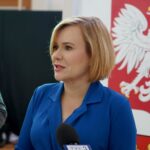 23.09.2019. Kielce. Anna Krupka przekazała kolejne środki na budowę hali sportowej przy X LO w Kielcach. Na zdjęciu: Anna Krupka - wiceminister sportu i turystyki / Piotr Kwaśniewski / Radio Kielce