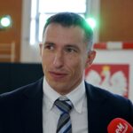 23.09.2019. Kielce. Anna Krupka przekazała kolejne środki na budowę hali sportowej przy X LO w Kielcach. Na zdjęciu: Sławomir Szmal / Piotr Kwaśniewski / Radio Kielce