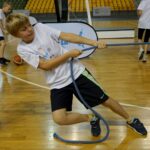 24.09.2019. Kielce. Monika Pyrek prowadzi zajęcia z WF dla uczniów z kieleckich szkół / Piotr Kwaśniewski / Radio Kielce