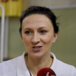 24.09.2019. Kielce. Monika Pyrek prowadzi zajęcia z WF dla uczniów z kieleckich szkół. Na zdjęciu: Monika Pyrek / Piotr Kwaśniewski / Radio Kielce