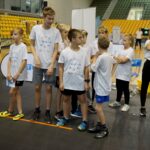 24.09.2019. Kielce. Monika Pyrek prowadzi zajęcia z WF dla uczniów z kieleckich szkół / Piotr Kwaśniewski / Radio Kielce