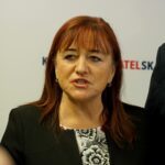 24.09.2019. Kielce. Konferencja KO - niszczenie i kradzież materiałów wyborczych. Na zdjęciu: Teresa Dziopa / Piotr Kwaśniewski / Radio Kielce