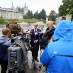 25.09.2019. Kielce. Konferencja prasowa wiceministra Piotra Wawrzyka / Piotr Kwaśniewski / Radio Kielce