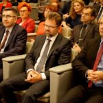 26.09.2019. Kielce. Jubileusz Krajowej Administracji Skarbowej. Na zdjęciu (od lewej): Dariusz Dryjas - szef Prokuratury Okręgowej w Kielcach, Ryszard Sadlik - prezes Sądu Okręgowego w Kielcach i Robert Słowakiewicz - zastępca prokuratura okręgowego w Kielcach / Piotr Kwaśniewski / Radio Kielce