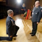 26.09.2019. Kielce. Jubileusz Krajowej Administracji Skarbowej. Na zdjęciu (od lewej): Jarosław Bartosiński - Oddział Celny w Kielcach i Piotr Walczak - szef Krajowej Administracji Skarbowej / Piotr Kwaśniewski / Radio Kielce