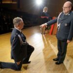 26.09.2019. Kielce. Jubileusz Krajowej Administracji Skarbowej. Na zdjęciu (od lewej): Jarosław Bartosiński - Oddział Celny w Kielcach i Piotr Walczak - szef Krajowej Administracji Skarbowej / Piotr Kwaśniewski / Radio Kielce