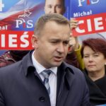 30.09.2019. Kielce. Konferencja prasowa posła Michała Cieślaka i europosła Adama Bielana. Na zdjęciu: Michał Cieślak - poseł / Piotr Kwaśniewski / Radio Kielce
