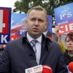 30.09.2019. Kielce. Konferencja prasowa posła Michała Cieślaka i europosła Adama Bielana. Na zdjęciu: Michał Cieślak - poseł / Piotr Kwaśniewski / Radio Kielce