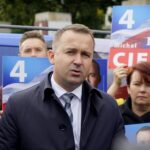 30.09.2019. Kielce. Konferencja prasowa posła Michała Cieślaka i europosła Adama Bielana. Na zdjęciu: Michał Cieślak - poseł / Piotr Kwaśniewski / Radio Kielce