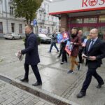 30.09.2019. Kielce. Konferencja prasowa posła Michała Cieślaka i europosła Adama Bielana / Piotr Kwaśniewski / Radio Kielce