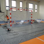 13.09.2019. Ociesęki. Ostatnie prace przy budowie hali sportowej przy Szkole Podstawowej / Michał Kita / Radio Kielce