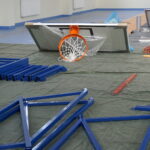 13.09.2019. Ociesęki. Ostatnie prace przy budowie hali sportowej przy Szkole Podstawowej / Michał Kita / Radio Kielce