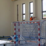 13.09.2019. Ociesęki. Ostatnie prace przy budowie hali sportowej przy Szkole Podstawowej / Michał Kita / Radio Kielce