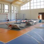 13.09.2019. Ociesęki. Ostatnie prace przy budowie hali sportowej przy Szkole Podstawowej / Michał Kita / Radio Kielce