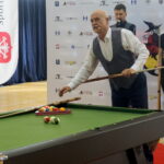 30.09.2019. Bilcza. Akcja „Świętokrzyskie Gra w Bilard”. Bogdan Wołkowski - mistrz świata w trikach bilardowych i trener drużyny NOSAN Kielce / Michał Kita / Radio Kielce