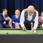 30.09.2019. Bilcza. Akcja „Świętokrzyskie Gra w Bilard”. Bogdan Wołkowski - mistrz świata w trikach bilardowych i trener drużyny NOSAN Kielce / Michał Kita / Radio Kielce