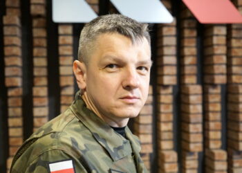 pułkownik Artur Barański, dowódca 10. Świętokrzyskiej Brygady Wojsk Obrony Terytorialnej / Kamil Król / Radio Kielce