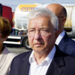 Występa. 06.09.2019. Cysterna wstydu w Świętokrzyskiem. Na zdjęciu (od lewej): Maria Zuba - poseł PiS i Krzysztof Lipiec - prezes świętokrzyskiego PiS / Piotr Kwaśniewski / Radio Kielce