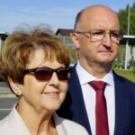 Występa. 06.09.2019. Cysterna wstydu w Świętokrzyskiem. Na zdjęciu (od lewej): Maria Zuba - poseł PiS i Paweł Wawrzyk - wiceminister spraw zagranicznych / Piotr Kwaśniewski / Radio Kielce