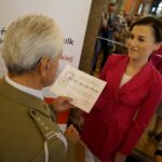 06.09.2019. Kielce. Dzień Weterana Walk o Niepodległość Rzeczypospolitej Polskiej. Na zdjęciu (od prawej): Na zdjęciu (od prawej): Agata Gałka-Bernacka - pełnomocnik wojewody świętokrzyskiego do spraw kombatantów i osób represjonowanych / Piotr Kwaśniewski / Radio Kielce