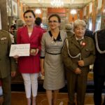 06.09.2019. Kielce. Dzień Weterana Walk o Niepodległość Rzeczypospolitej Polskiej. Na zdjęciu (w środku): Agata Gałka-Bernacka - pełnomocnik wojewody świętokrzyskiego do spraw kombatantów i osób represjonowanych i Agata Wojtyszek - wojewoda świętokrzyski / Piotr Kwaśniewski / Radio Kielce