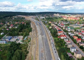 20.09.2019. Skarżysko-Kamienna. Budowa trasy S7 na ostatnim fragmencie, między Skarżyskiem- Kamienną a granicą województwa / Jarosław Kubalski / Radio Kielce