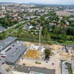 19.09.2019 Kielce. Budowa 16-piętrowego Plaza Tower / Jarosław Kubalski / Radio Kielce