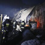 01.09.2019 Skarżysko-Kamienna. Pożar hali, w której przetwarzane są odpady komunalne / Jarosław Kubalski / Radio Kielce