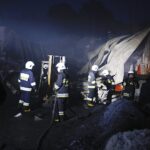 01.09.2019 Skarżysko-Kamienna. Pożar hali, w której przetwarzane są odpady komunalne / Jarosław Kubalski / Radio Kielce