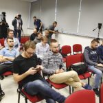 16.09.2019. Kielce. Konferencja prasowa, podczas której został przedstawiony nowy trener Korony Mirosław Smyła / Jarosław Kubalski / Radio Kielce