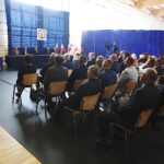 Wiślica. Uroczysta XV Nadzwyczajna Sesja Rady Miejskiej w Wiślicy - wręczenie tytułu Honorowego Obywatela Miasta Wiślica posłowi PiS Krzysztofowi Lipcowi / Jarosław Kubalski / Radio Kielce