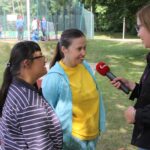06.09.2019. Zgórsko. IV Wojewódzki Turniej w Boccie. Na zdjęciu (od prawej): Iwona Murawska - Radio Kielce / Krzysztof Bujnowicz / Radio Kielce