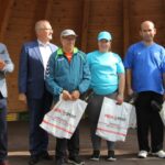 06.09.2019. Zgórsko. IV Wojewódzki Turniej w Boccie. Na zdjęciu: Krzysztof Słoń - senator PiS i Zbigniew Szybalski - dyrektor DPS w Zgórsku / Krzysztof Bujnowicz / Radio Kielce