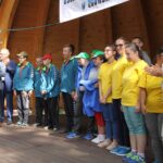 06.09.2019. Zgórsko. IV Wojewódzki Turniej w Boccie. Na zdjęciu: Krzysztof Słoń - senator PiS i Zbigniew Szybalski - dyrektor DPS w Zgórsku / Krzysztof Bujnowicz / Radio Kielce