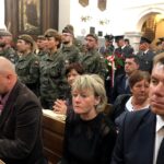 07.09.2019. Sandomierz. Pogrzeb Adama Bidasa. Na zdjęciu (z prawej): Marcin Marzec - burmistrz Sandomierza / Grażyna Szlęzak-Wójcik / Radio Kielce