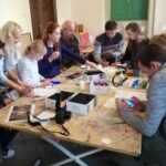 20.09.2019. Kielce. Warsztaty „Sztuka patrzenia, czyli o oczach i emocjach artysty” w Muzeum Narodowym / Dorota Klusek / Radio Kielce