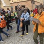 28.09.2019. Sandomierz. Happening „My piękne małpy Europy ratujemy Ziemię” / Grażyna Szlęzak-Wójcik / Radio Kielce