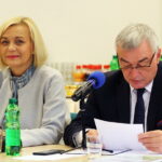 10.09.2019 Kielce. Urząd marszałkowski. Spotkanie dotyczące strategii rozwoju województwa. Wicemarszałek Renata Janik i marszałek Andrzej Bętkowski / Zbigniew Masternak / Urząd Marszałkowski
