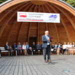 07.09.2019. Busko-Zdrój. Narodowe Czytanie. Waldemar Sikora – burmistrz Buska-Zdroju / Marta Gajda / Radio Kielce