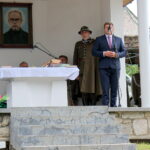 08.09.2019. Szczaworyż. Obchody 80. rocznicy bitwy pod Broniną. Przemawia Artur Konarski w imieniu Marszałka Województwa Świętokrzyskiego / Marta Gajda / Radio Kielce