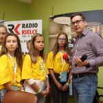 09.09.2019. Busko-Zdrój. Warsztaty edukacyjne  „Małe Miasto Busko-Zdrój". Na zdjęciu (od prawej): Stanisław Blinstrub - Radio Kielce / Marta Gajda / Radio Kielce