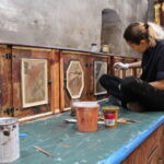 11.09.2019. Skalbmierz. Prace związane z renowacją północnej części zakrystii w kolegiacie zbliżają się ku końcowi / Marta Gajda / Radio Kielce