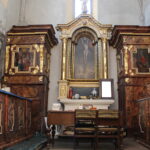 11.09.2019. Skalbmierz. Prace związane z renowacją północnej części zakrystii w kolegiacie zbliżają się ku końcowi / Marta Gajda / Radio Kielce