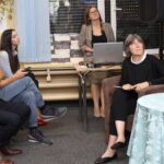 13.09.2019. Busko-Zdrój. 17. Spotkania z Kulturą Żydowską. Z prawej: Halina Postek, kierownik działu w Muzeum Getta Warszawskiego / Marta Gajda / Radio Kielce