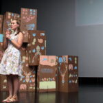 13.09.2019. Busko-Zdrój. Uroczyste zakończenie projektu Małe Miasto Busko-Zdrój. Joanna Miszkurka, koordynator projektu "Małe Miasto Busko-Zdrój" z Fundacji Bank Gospodarstwa Krajowego / Marta Gajda / Radio Kielce