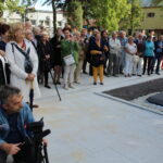 14.09.2019 Busko-Zdrój. Odsłonięcie pomnika Leopolda Kozłowskiego-Kleinmana, ostatniego klezmera Galicji / Marta Gajda / Radio Kielce